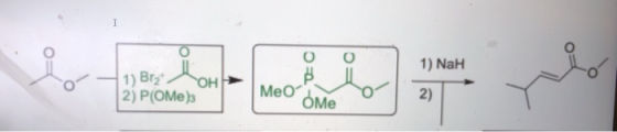 I 1) NaH 1) Br ГОн MeO OMe 2) P(OMe)s 2)