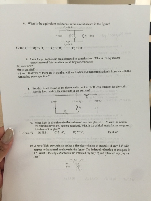 What is the equivalent resistance in the circuit s