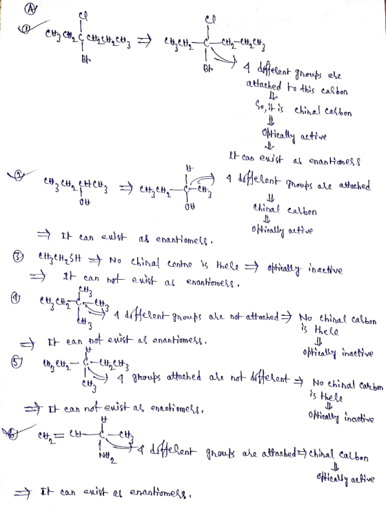 4 dfelent hauts e Bt attached othis calbon S, ehinal cCalbon OHiea ty acttve IF can enist ai enanHanes s 4 elent heups ale at