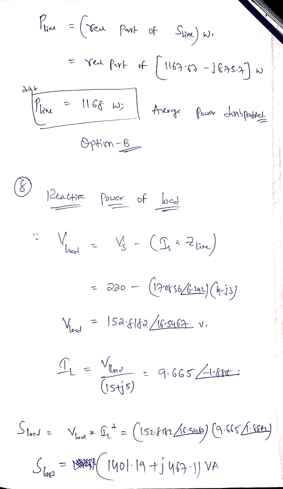 Pline - Wi rea part of Sine) u rea part of 1167.67 - j&as.9] 11 لک W dat = Pline 11 GG wi Average power dinspatted Optim-B Re