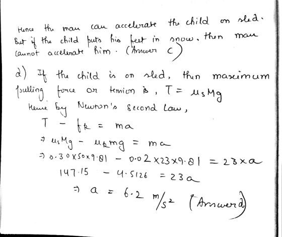 nled th child can accelerate thu man Hunca thon mau But ithe child buto his teat in launot acelunatt him ( Aruwer d) thuchild