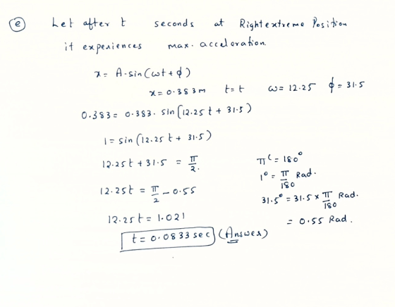 Let atteYŁ at Right extome%; 。 Second s if ex pesienc t -12-250-31. S 0.3 S3 o-383. Sin .2s t31-5 l- Sin 12.25 t+ 31-5 2 ISO 12.25ㅏ= 1.021