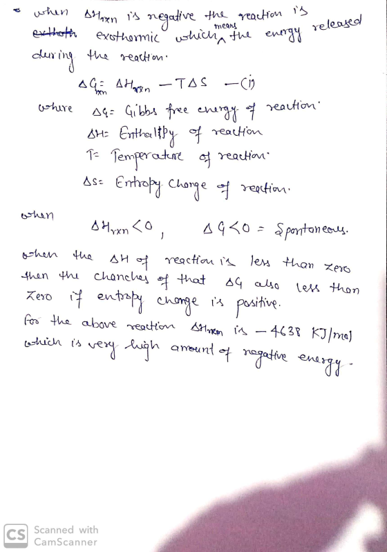 - means ich the energy released where when sharan is negative the reaction is exthoth exothermic which the energy during the