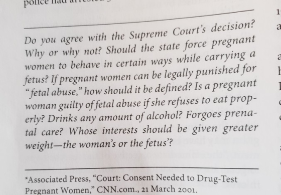 police na dnu Do you agree with the Supreme Courts decision? Why or why not? Should the state force pregnant women to behave