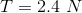 T = 2.4 N