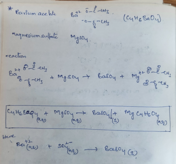 Barium acetate Ret2 önkitta. -о- тан (4HG Cab) magnesium sulfate reaction чP-см, + ма?оч - ason & - хя, mg & Greta bagoy + на