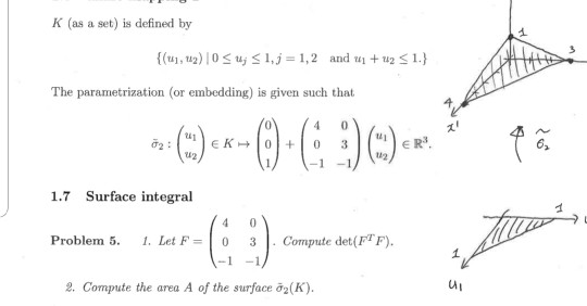 K (as a set) is defined by {(u1, u2)|0 u1,j = 1,2 1.) and u+ u2 The parametrization (or embedding) is given such that 4 E K E