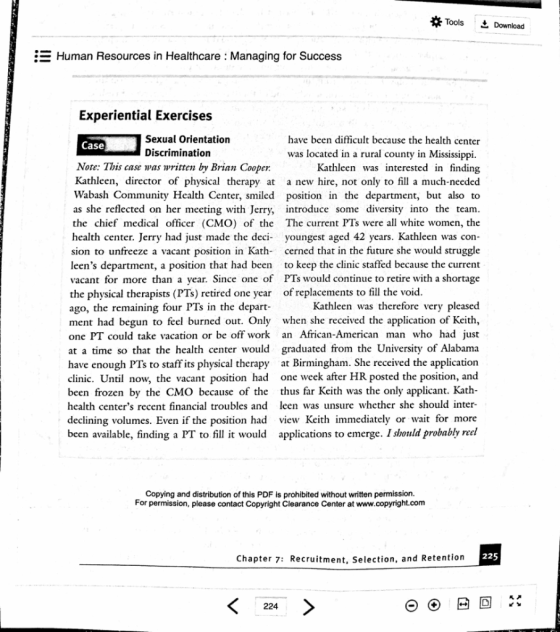 Tools* Download Human Resources in Healthcare Managing for Success Experiential Exercises Sexual Orientation Discrimination h