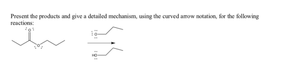 Present the products and give a detailed mechanism, using the curved arrow notation, for the following reactions: