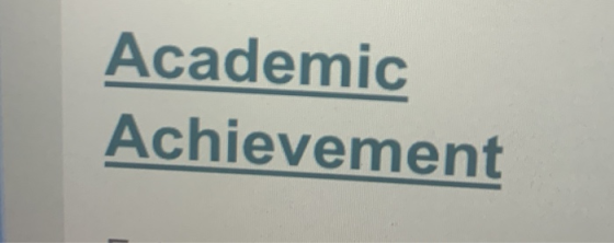 Academic Achievement