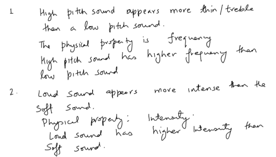 in | tvekle move than a Low pith sound Loud Sand appers move Infense Int