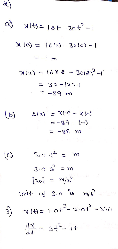 s) 89 m C) 2. 2. = 3t.yt
