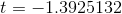 t = -1.3925132