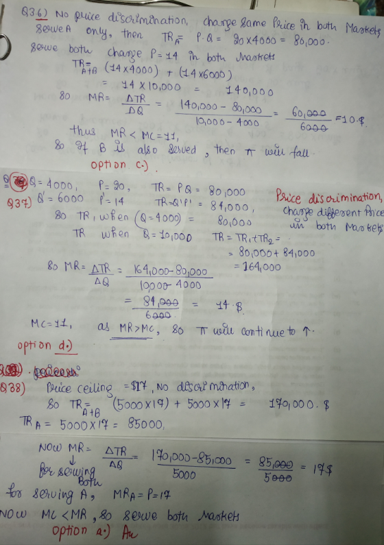 836) No pice disorlmination, charge ame Perice ih buta Maokely Bewe A only, then TR 0 x4660- 86,000 T (14 x000) (14 X6 oo) 80 NAR- ATR -140,000-801000_-_601000-10串 = 넋4 X 10,000ニ140,000 0,006 4000 & at B , also 8esued , then TT uuu tall s(⑨G-4 opo, opfion c.) P-go, TR-P8-80,000 TR-Q、pi- Pace discrimination, 8chae dilsenent Phice 6-6000F-14 841000, 80 1000+ 841000 8o MR- ATR 640oD-90,000 161000 A fop o0 4000 6090 pion d d.) a TR A = 5000x17: 85000, 5000 5eee option a he