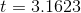 t=3.1623