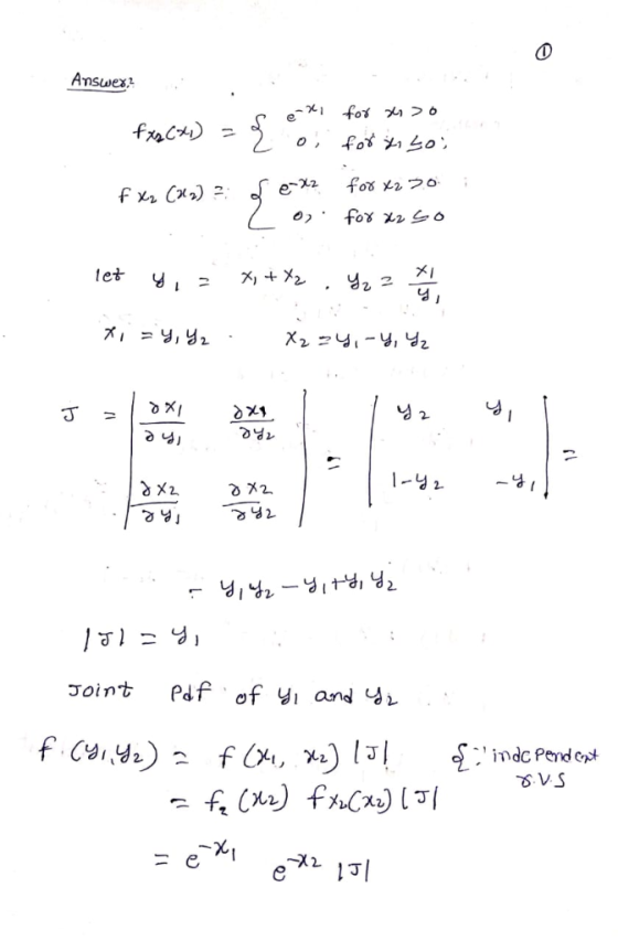 닝 2 つ4) 닝」 경닝2 Joint Pdf of y and 一巳