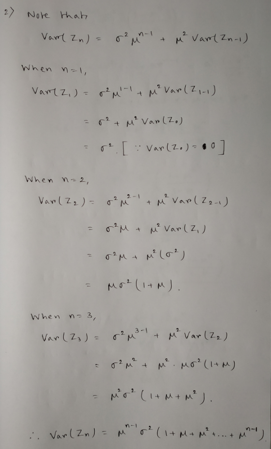 2 Note rhatr Var (Z.0 When M2