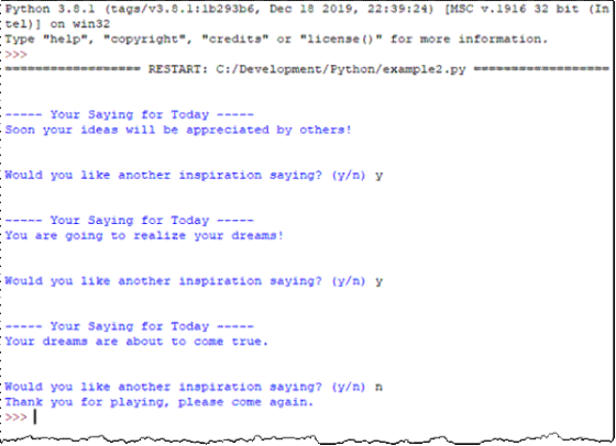 Python 3.8.1 (tags/v3.8.1:16293b6, Dec 18 2019, 22:39:24) [MSC v.1916 32 bit (In tel)] on win32 Type help, copyright, cr