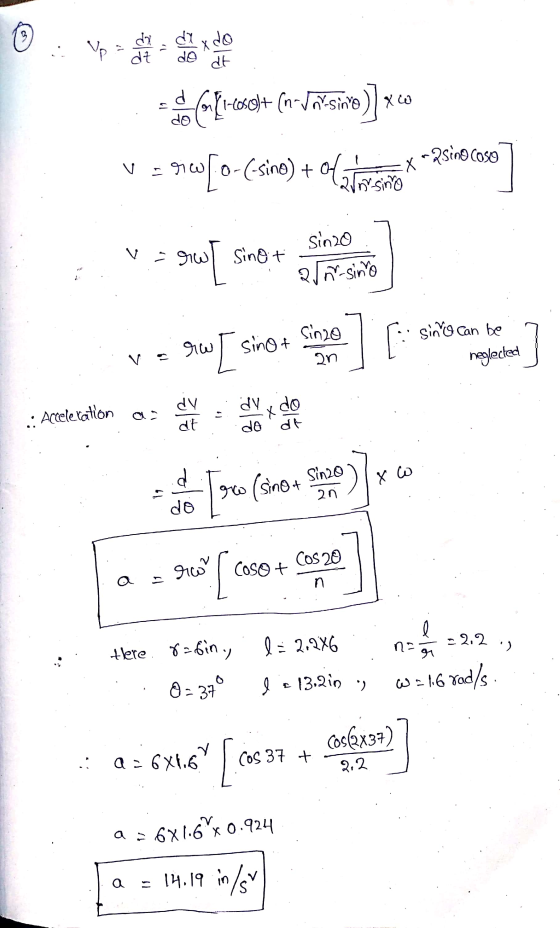 3 Up di dt d7 x do do dt P ОР C{1-605+ (n-Va*sivo)] x 60 mx - 2sino Cose v gw[0-4 -(-sino) + X v=rwl sinot sin2o 1-sin oruis