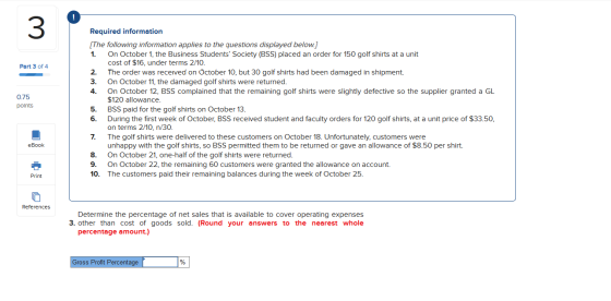 Part 3 of 4 nim 0.75 points Required information (The following information applies to the questions displayed below.) 1. On