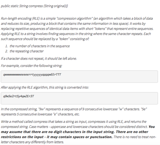 Run-length encoding (RLE) is a simple