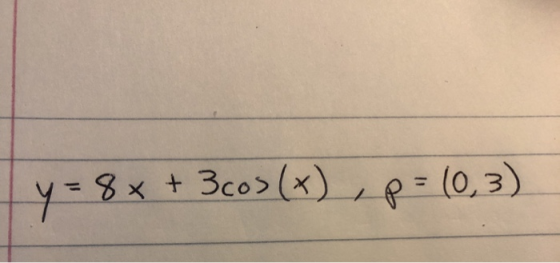У= 8 x 8 x + Зcos(x), е = (0, 3)