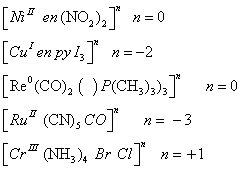 wen (NO2). T n=0 (wen pyl.T n=-2 212 [CrⅢ (NH3), Br CIT n= +1