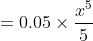 = 0.05 ×
