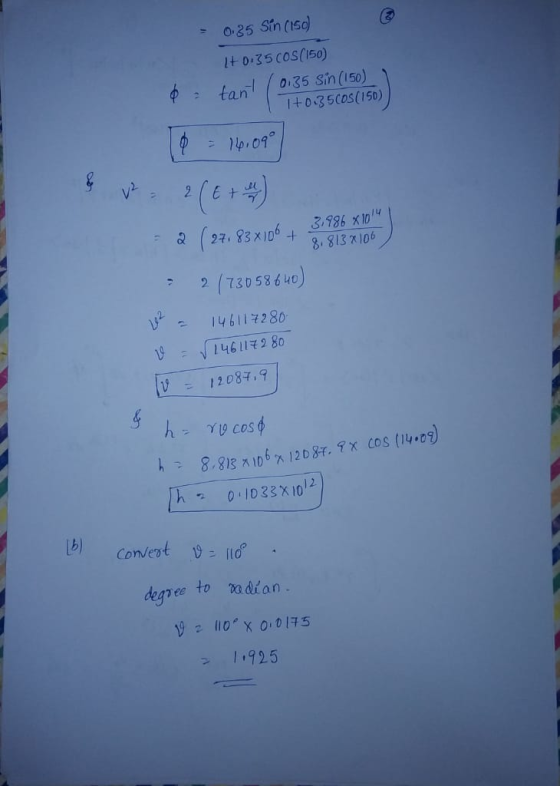0:35 Sin (150) 10:35 COS(150) 10135 Sin (150) 1+0-3500S(150) & tant (0.35 Tp = 14,090 6 31986 x 1014 8,8132106 2 ( 27.83X106