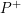 \small P^{+}