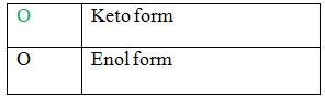 Keto form
Enol form
