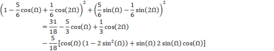 (1 - cos(n) +.cos(20) + (7 sin(n) -+ sin(2n))* - cos(n) +şcos(21) (cos(1) (1 – 2 sinº(2)) + sin(12) 2 sin(1) cos(12)]