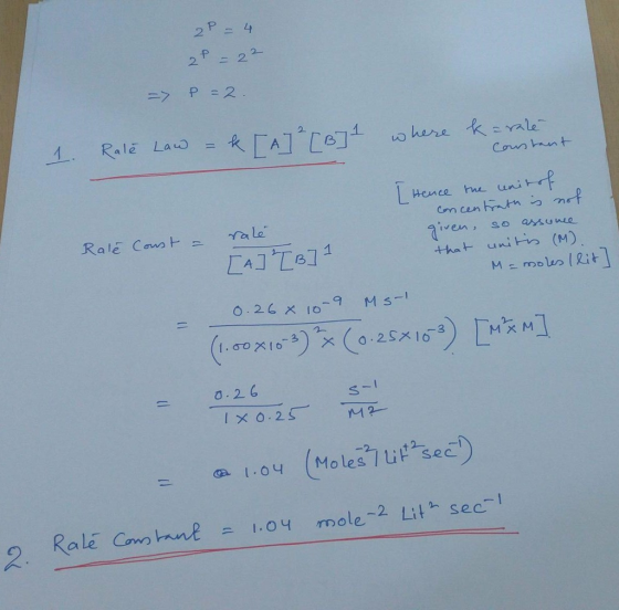2P4 2- Ralé Lau) = Hence hue un Crn cen hr.rn ? iven, so asuwe (!.oo 지ヅ (a-25x r) LM., Mュ o 26 S2C mole-2 Lir sec-1