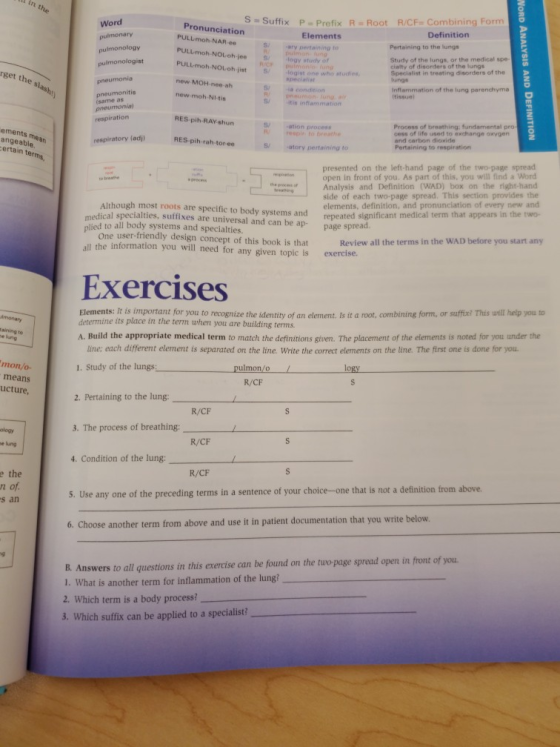 in the Word pulmonary pulmonology Pronunciation PULL moh-NAR- PULL moh-NOLOh-jee PULL- moh-NOLOh-ist S = Suffix P - Prefix R