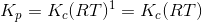 K, = K (RT) = K (RT)
