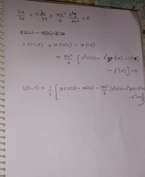 ou ot weet wat? abang =O 6. dx 3 us) attoo suls, t) Suls) - re f(x) + ohi [su15) – sest fix) – Sts®) - f(o)] = 0 [us VS UI