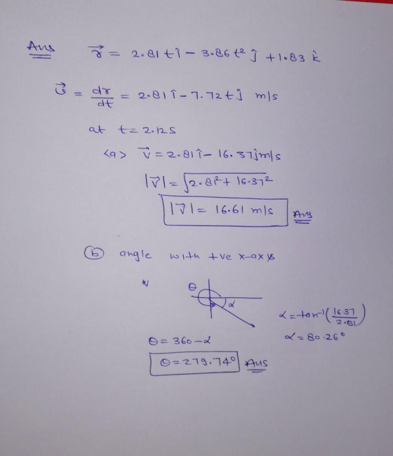 at at ta 2.12S angle stn +Ve X-ax y 2 8