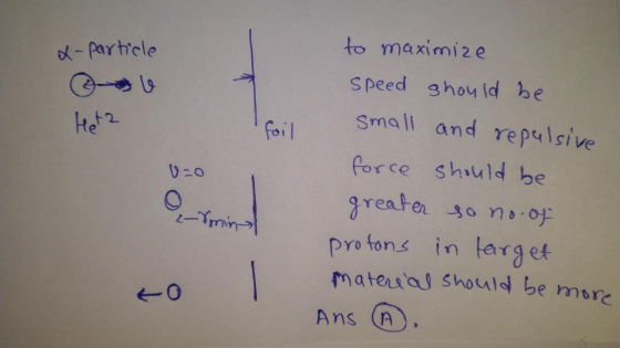 material should be more x-particle to maximize وا Hetz foil speed should be small and repulsive force should be greater so no