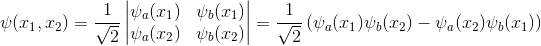 1 (11, 12) = 1 Va(21) 06(21) a(c2) 06(22) = (Va(11)45(02) - Va(22)(11) 12