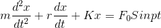 ďx da mo+r +Kr= FoSinpt