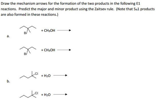 Draw the mechanism arrows for the formation of the