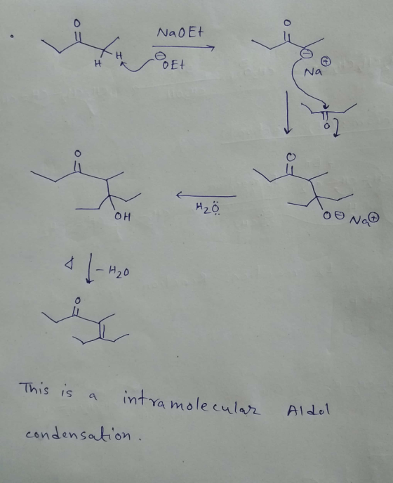 Nao Et Et HO Oo nq@ This is a intramolecular Aldo condensation.