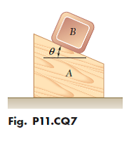 Blocks A and B are released from rest in the positions shown ...