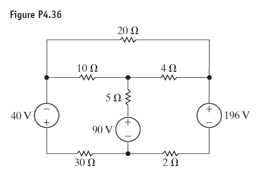 A Use The Mesh current Method To Find The Total Power Developed In The 