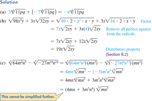 Simplifying Real Numbers Simplify expression. Assume all variables represent positive real ...