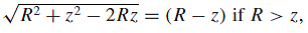 Find the electric field a distance z from the center of a spherical ...