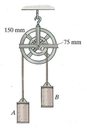 If The System Is Released From Rest Determine The Speed Of The 20 kg Cylinders A And B 