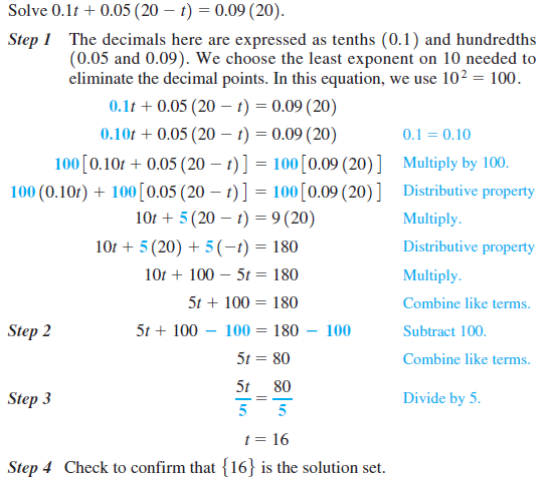 Solve The Equation And Check Your Solution See Examples 1 3 EXAMPLE 1 