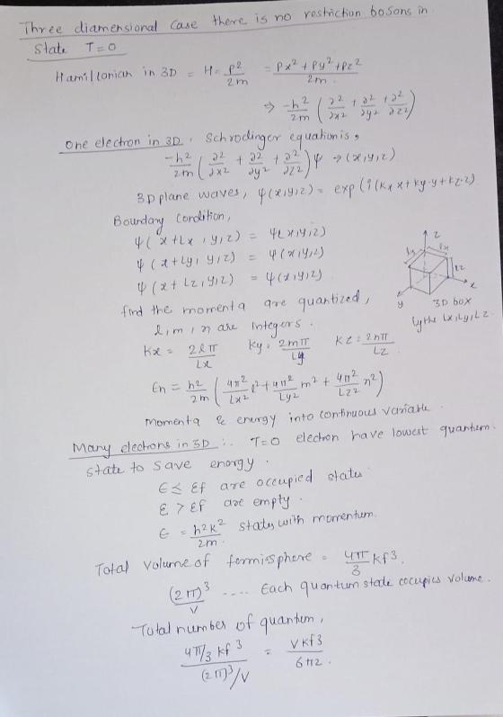 there is no restriction bosons in. Three diamensional case State To Hamiltonian in 3D HP? - Px²+ P y 2 +822 2 m 2 m 2 22 122