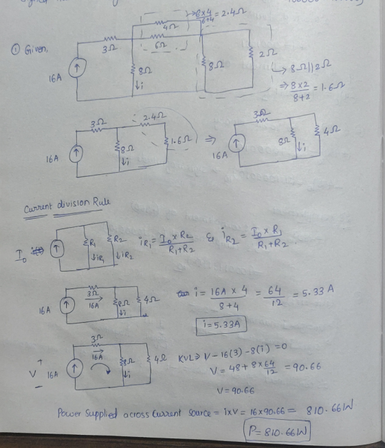 TUUUU - 6x4 = 2.42 16+4 w mis 4 on ww Given se { 22 y 85211202 16A ( 18.1 => 8x2 = 1.600 842 2.42 45 &106 ) > 16A Q && 16A 16